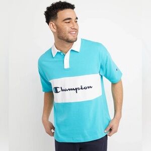 Champion Teal Middleweight Rugby Polo